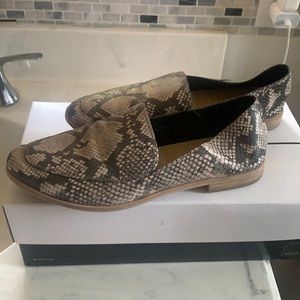 Dolce vita snake print loafers, with box.